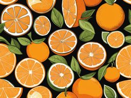 orange clipart: juicy orange ready to be enjoyed. 