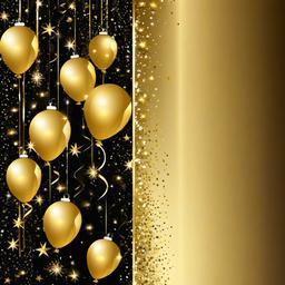 Party Background Wallpaper - gold and black birthday background  