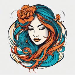 unique aquarius tattoo  simple vector color tattoo