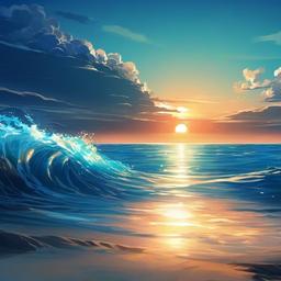 Ocean Background Wallpaper - ocean background anime  