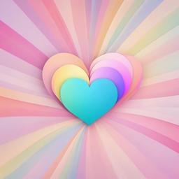 Heart Background Wallpaper - pastel rainbow heart wallpaper  