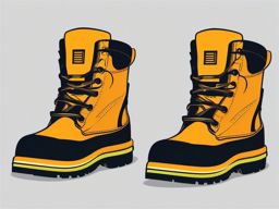 Safety Boots clipart - Sturdy safety boots for construction workers., ,vector color clipart,minimal