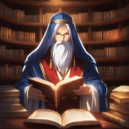 kenja no mago - masters ancient magical tomes within a hidden, mystical library. 