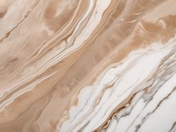 Marble with a creamy base and delicate brown veining top view, product photoshoot realistic background, hyper detail, high resolution