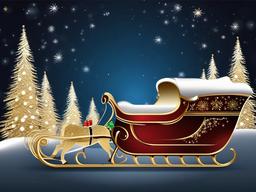 Christmas Sleigh Background  