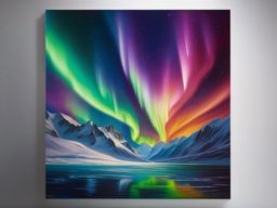 Dazzling Northern Lights dance in Arctic sky, painting mesmerizing tapestry of colors, as if heavens themselves were putting on show. hyperrealistic, intricately detailed, color depth,splash art, concept art, mid shot, sharp focus, dramatic, 2/3 face angle, side light, colorful background