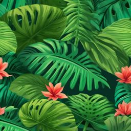 Tropical Rainforest Canopy Emoji Sticker - Verdant umbrella of diverse life, , sticker vector art, minimalist design