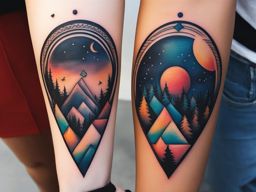 matching or complementary best friend tattoo designs celebrating your friendship. 