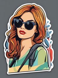 Pop culture icon sticker- Trendy and recognizable, , sticker vector art, minimalist design
