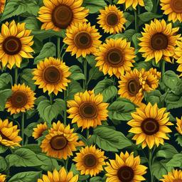 Sunflower Background Wallpaper - sunflower background cartoon  