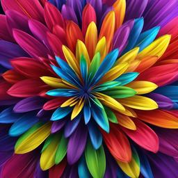 Rainbow Background Wallpaper - rainbow flower background  
