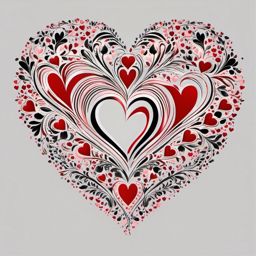 Heart Clipart, Symbol of love and affection. 
