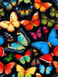 Butterfly Wallpaper - Butterflies in Costa Rica's Butterfly Garden wallpaper splash art, vibrant colors, intricate patterns