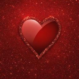 Heart Background Wallpaper - red glitter heart wallpaper  