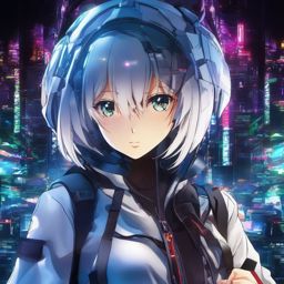 Digital realm with cyber-hacking adventures. anime, wallpaper, background, anime key visual, japanese manga