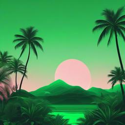 aesthetic green wallpaper  