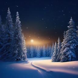 Snow Background Wallpaper - snowy forest background night  