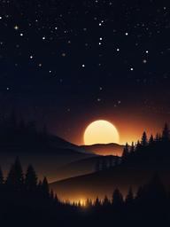 Dark Night Stars Wallpaper  ,mobile iphone background wallpaper