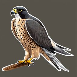 Peregrine Falcon clipart - Fastest bird in the world in full flight, ,color clipart vector style