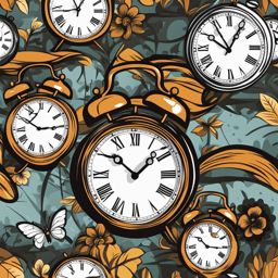 clock clipart - ticking away the moments. 