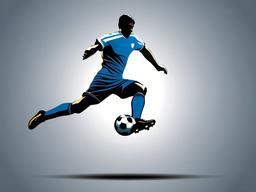 Soccer Ball clipart - soccer player kicking a ball  