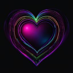 Heart Background Wallpaper - beautiful neon heart wallpaper  