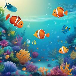 Ocean Background Wallpaper - cute under the sea background  