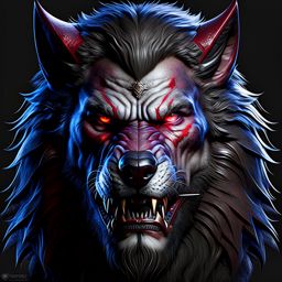 werewolf clipart - ulfric, a menacing and primal werewolf. 