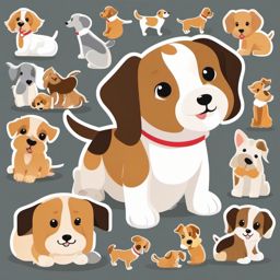 Puppy Dog Clipart,Decorating a pet adoption event with puppy dog clipart  simple, 2d flat