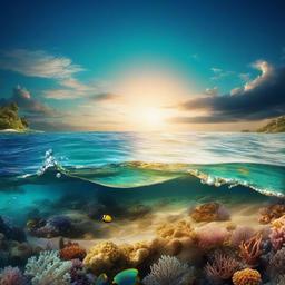 Ocean Background Wallpaper - background under sea  