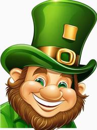 Leprechaun clipart - leprechaun with a friendly expression  