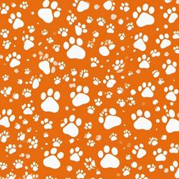 Orange Background Wallpaper - orange paw print background  