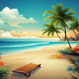 Beach Background Wallpaper - beach scene desktop wallpaper  