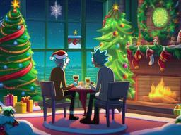 Rick And Morty Christmas Wallpaper  
