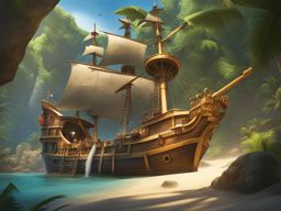 set sail for pirate's cove, a hidden island filled with buried treasure and pirate adventures. 