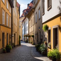 enigmatic görlitz streets - paint the enigmatic streets of görlitz, revealing its historic charm, winding alleys, and hidden courtyards. 