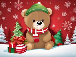 Christmas Bear Wallpaper  