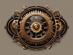 Steampunk Inspired - Combine the elegance of the past with a futuristic steampunk twist. , vector art, splash art, retro t shirt design