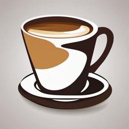 Coffee cup icon - Coffee cup for beverages and coffee shops,  color clipart, vector art