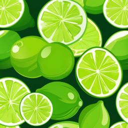 Lime Clipart - Fresh green lime with a tangy aroma.  color vector clipart, minimal style