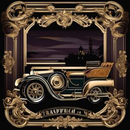 Victorian Era Charm - Transport your tee to the elegance of the Victorian era. , vector art, splash art, retro t shirt design