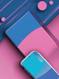 cute pink and blue wallpaper  ,mobile iphone background wallpaper