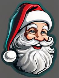 Santa clipart - Santa with a festive hat and cheerful smile  