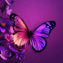Butterfly Background Wallpaper - purple butterfly aesthetic wallpaper  
