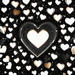 Heart Background Wallpaper - heart shape with black background  