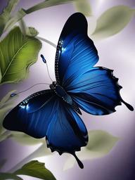 Dark Blue Butterfly Wallpaper  ,mobile iphone background wallpaper