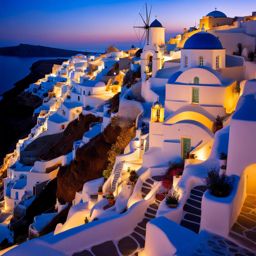 santorini, greece - explores picturesque villages perched on volcanic cliffs. 