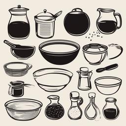 Cooking clipart - mixing bowl with ingredients  vector clipart