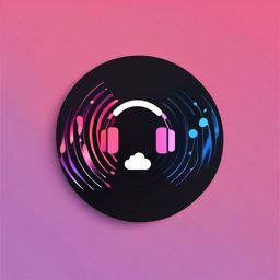 Streaming Music Service and Entertainment clipart - Streaming music service, ,vector color clipart,minimal