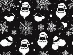 Black Santa Background  